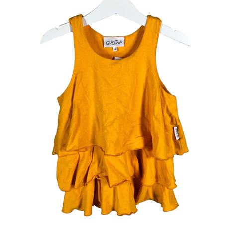 Unisex Gugguu - Trikotaažist topp, suurus 122 - 128 - Kollane ()