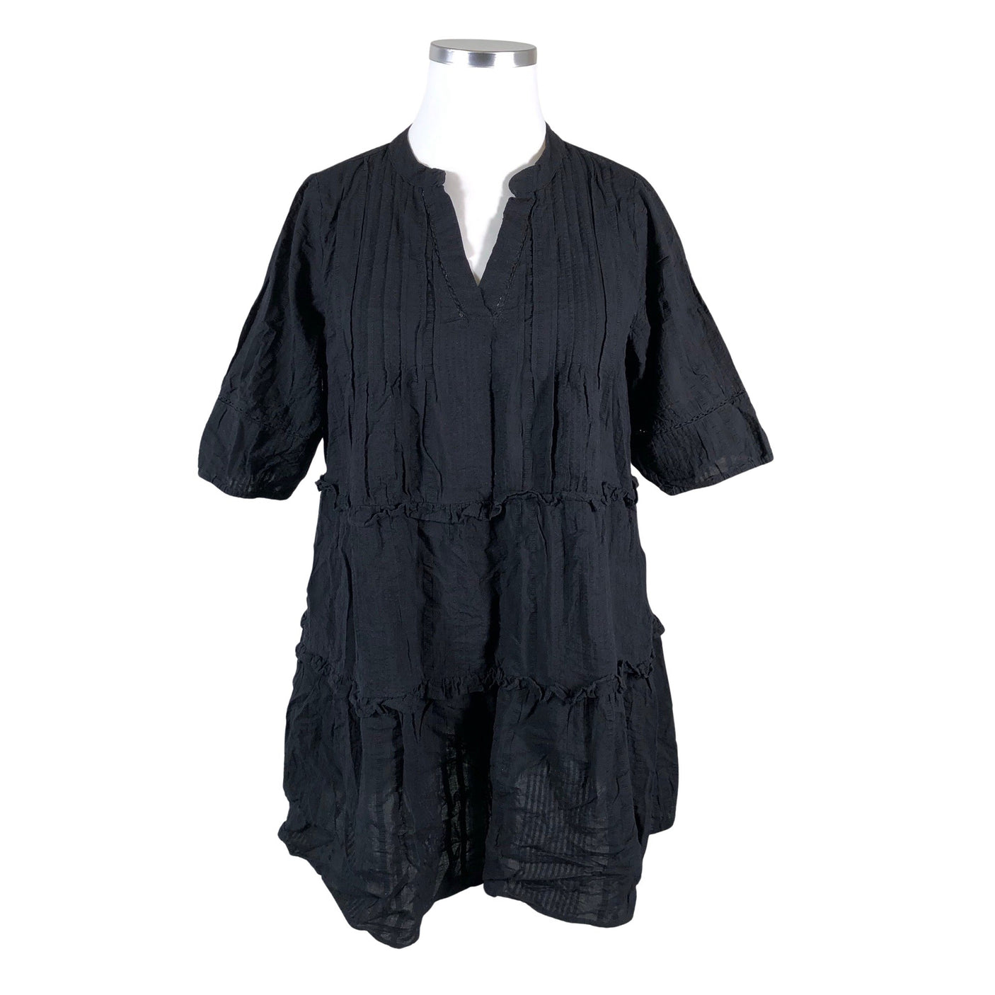 Unisex Zizzi - Mitteveniv tuunika, suurus 44 - Must (1)