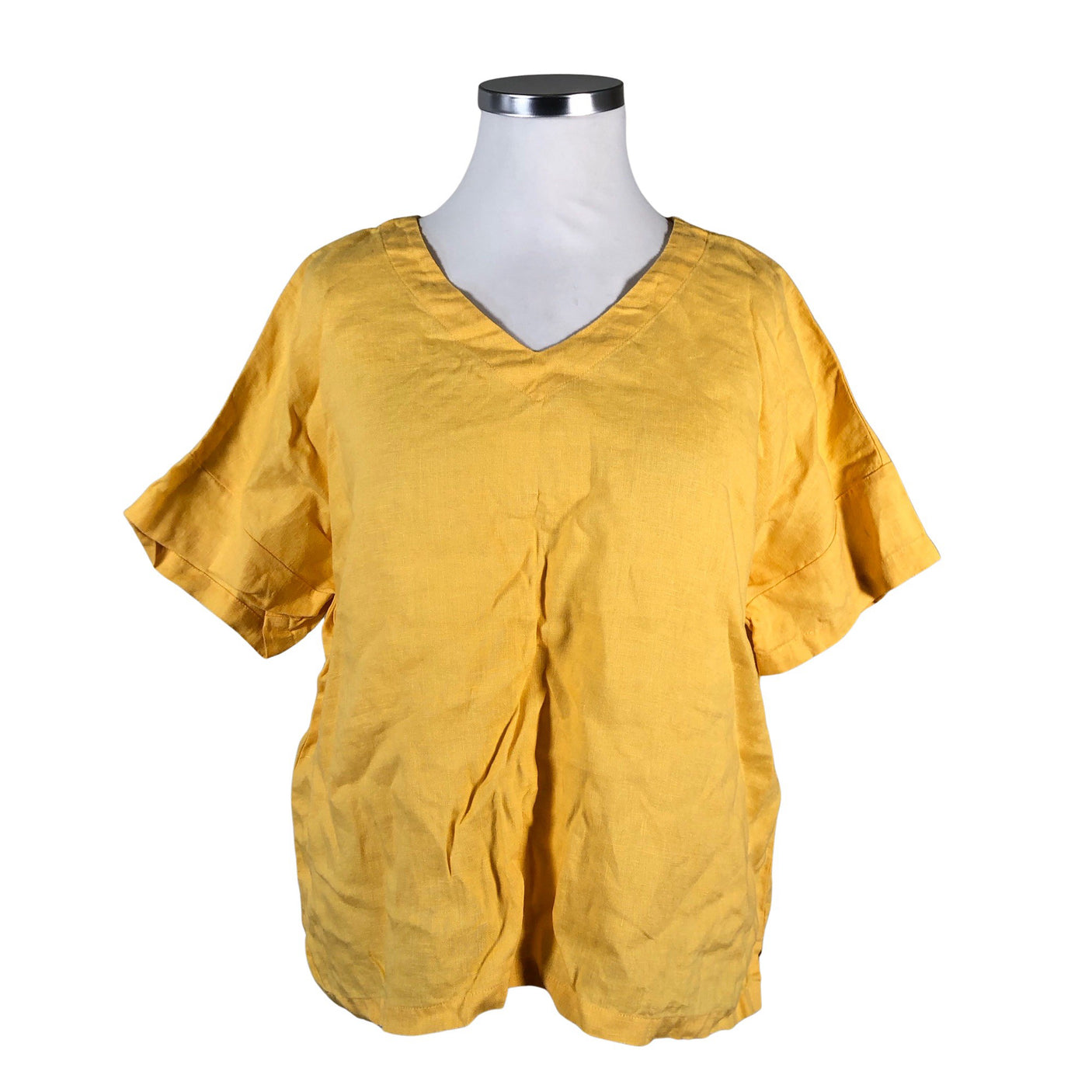 Unisex Nanso - Lühikeste käistega pluus, suurus 48 - Kollane (1)