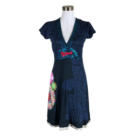 Unisex Desigual - Trikotaažist kleit, suurus 38 - Sinine ()