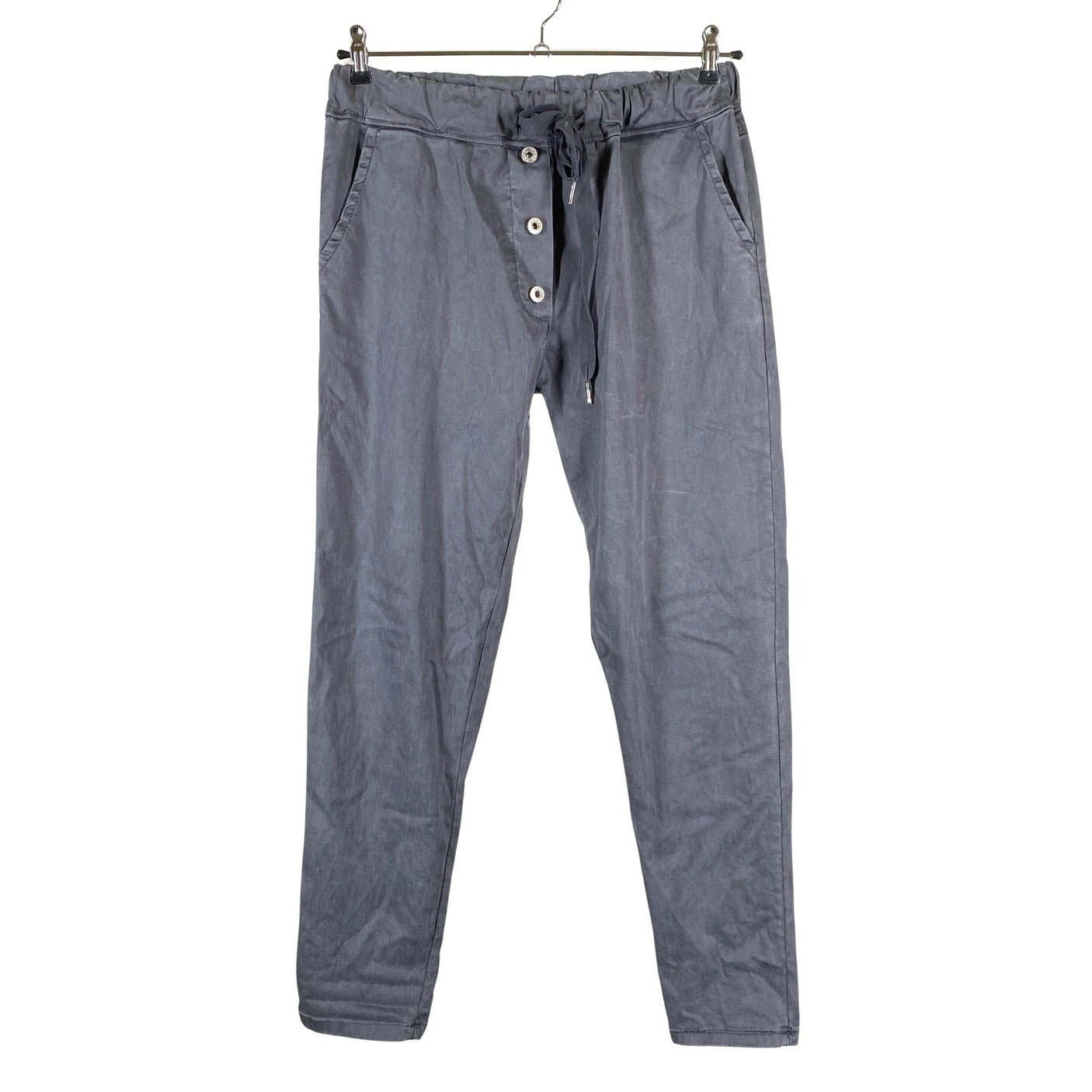 Unisex Perfect Jeans - Mittevenivad püksid, suurus 40 - Hall (1)
