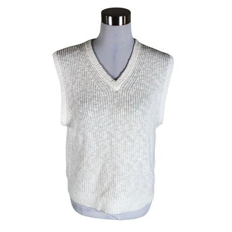 Unisex Samsoe&Samsoe - Kootud vest, suurus 40 - Valge ()
