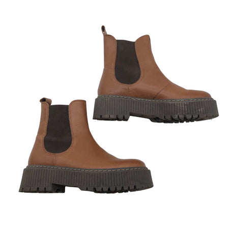 Unisex Ten Points - Poolsaapad, suurus 38 - Pruun ()
