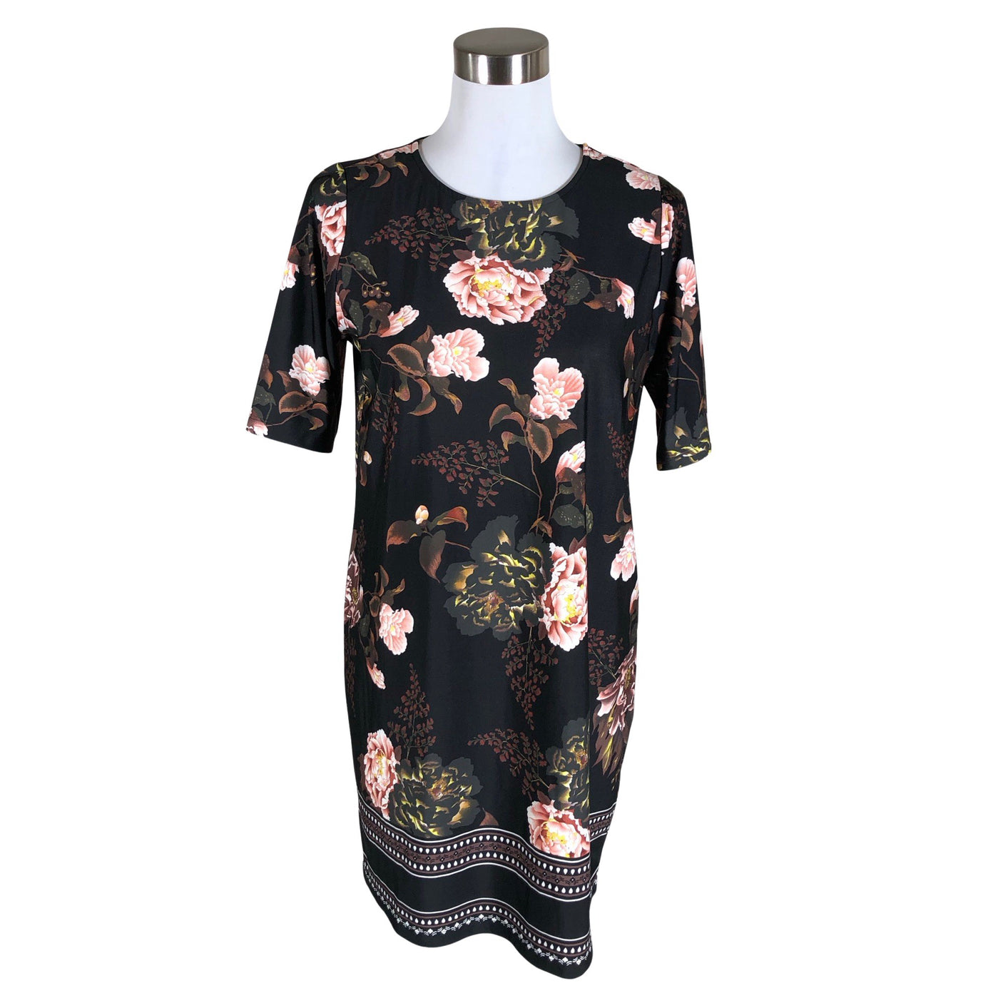 Unisex Happy Holly - Trikotaažist kleit, suurus 40 - Must (1)