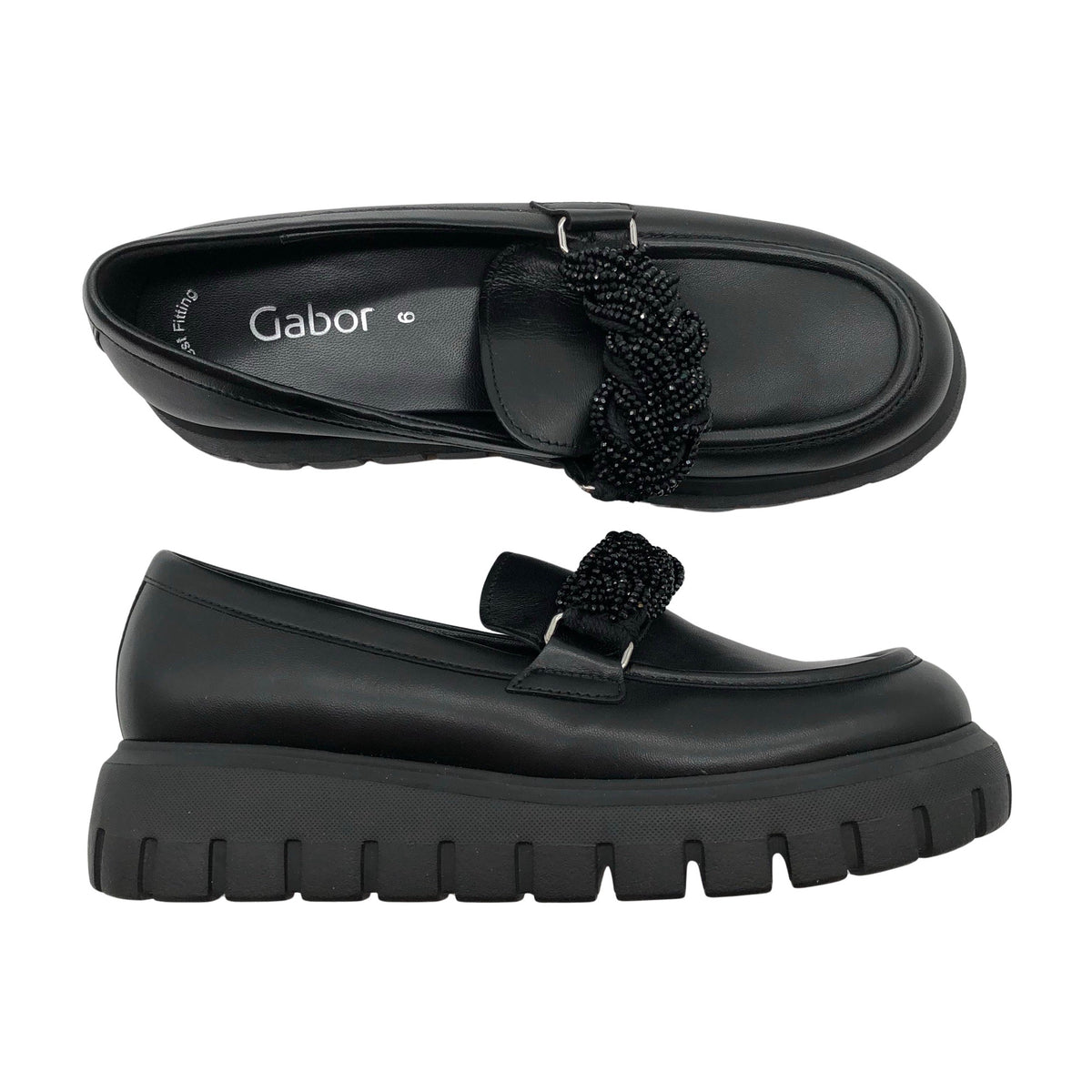 Unisex Gabor - Mokassiinid, suurus 39 - Must (1)