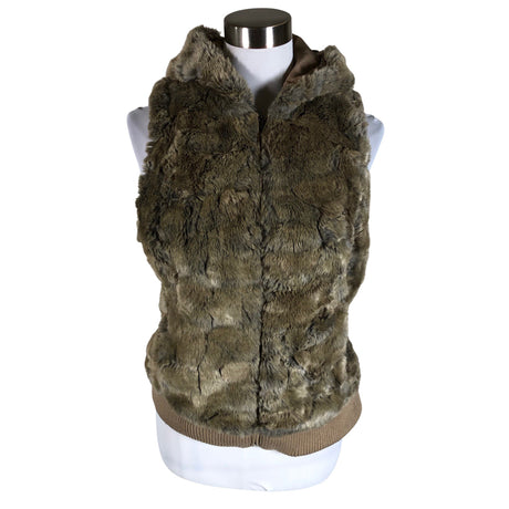 Unisex Esprit - Kunstkarusnahast vest, suurus 38 - Pruun ()