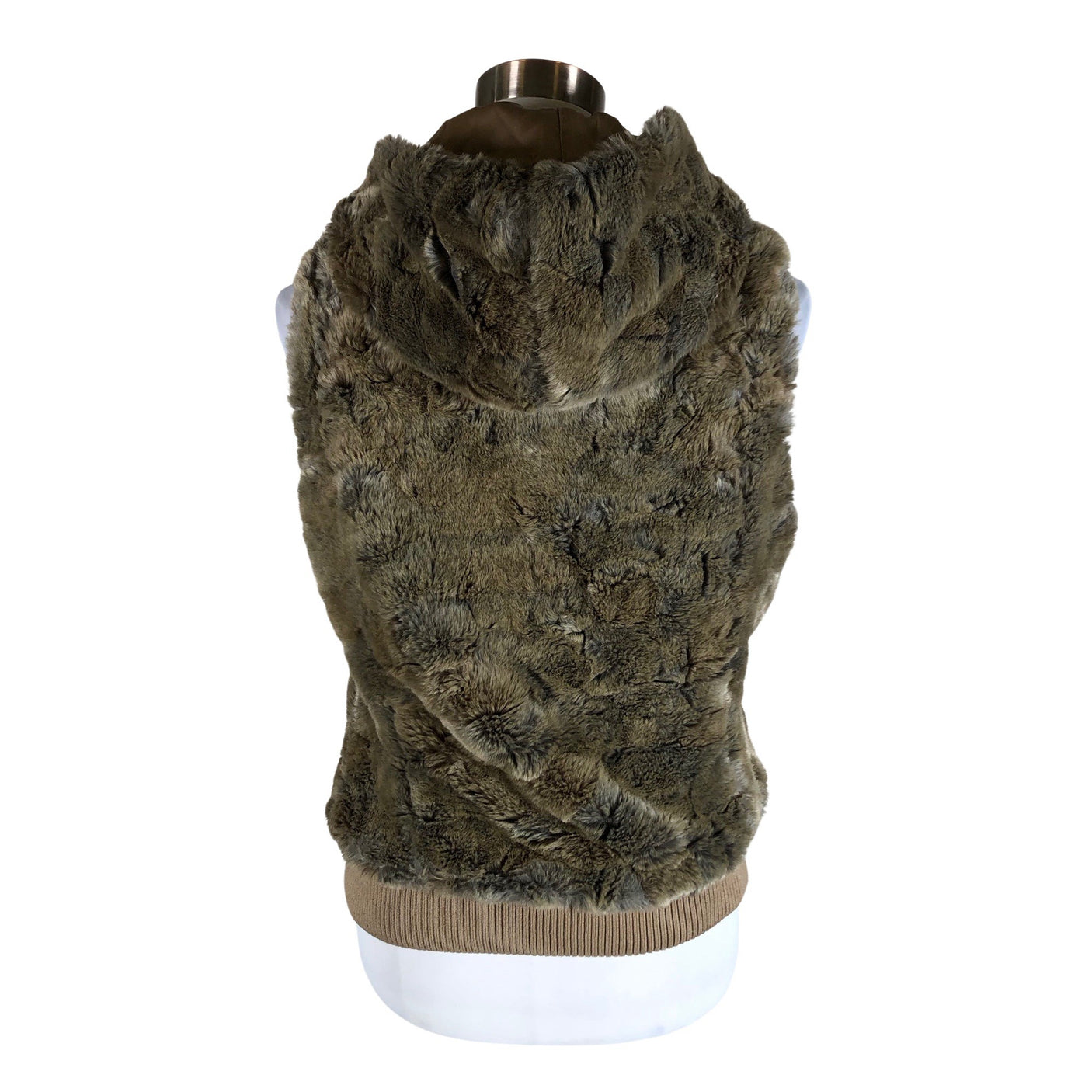Unisex Esprit - Kunstkarusnahast vest, suurus 38 - Pruun (2)
