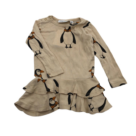 Unisex Mini Rodini - Trikotaažist kleit, suurus 68 - 74 - Beige ()