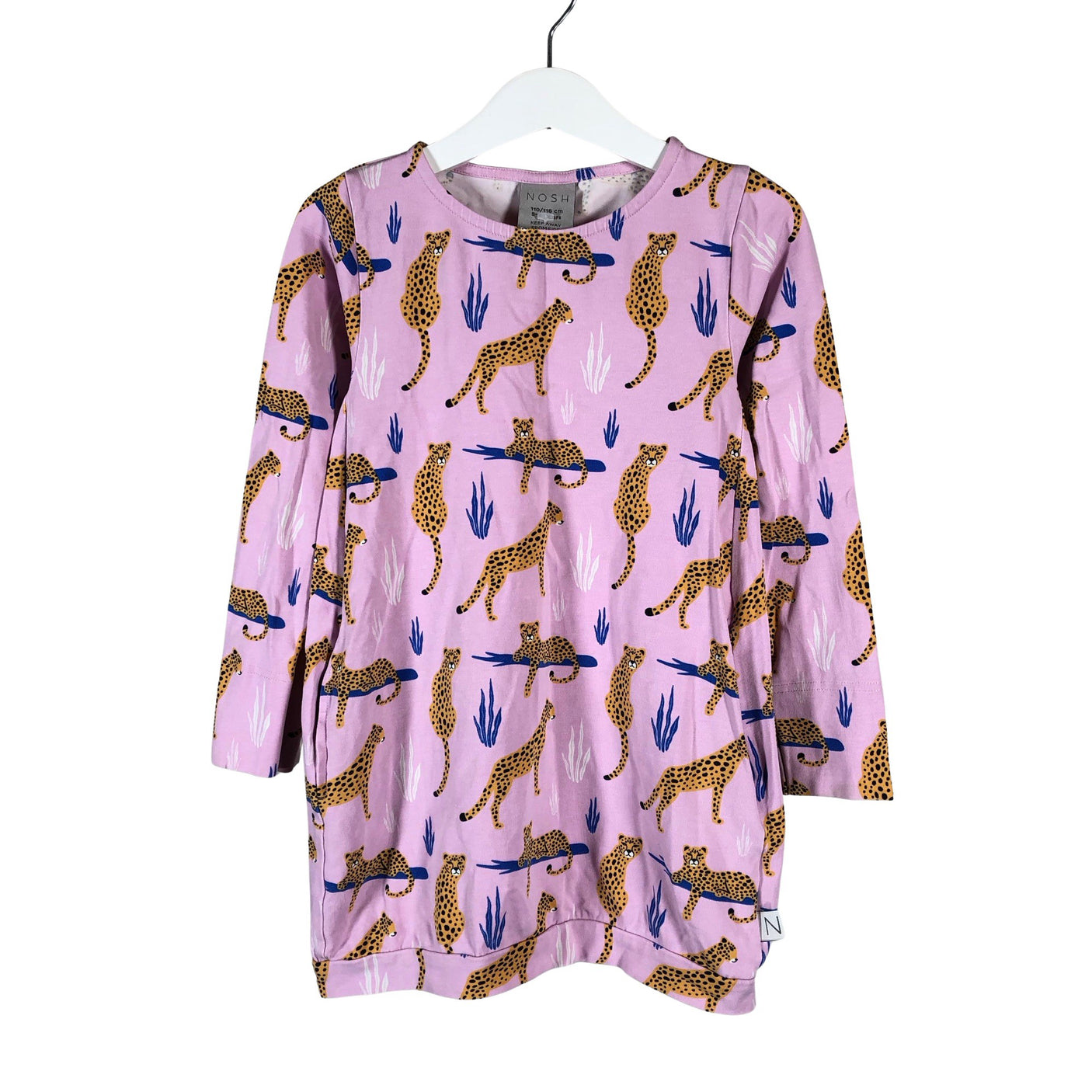 Unisex NOSH - Trikotaažist kleit, suurus 110 - 116 - Heleroosa (1)