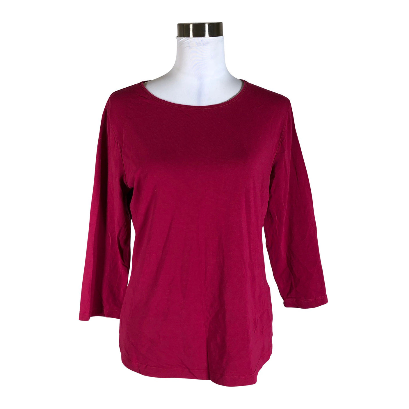 Unisex Ril's - Trikotaažist pluus, suurus 40 - Veinipunane (1)