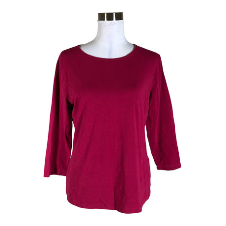 Unisex Ril's - Trikotaažist pluus, suurus 40 - Veinipunane ()
