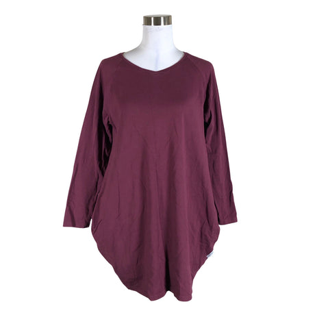 Unisex Versonpuoti - Trikotaažist tuunika, suurus 40 - Veinipunane ()