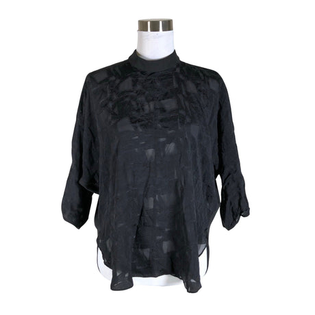 Unisex Tiger of Sweden - Lühikeste käistega pluus, suurus 40 - Must ()