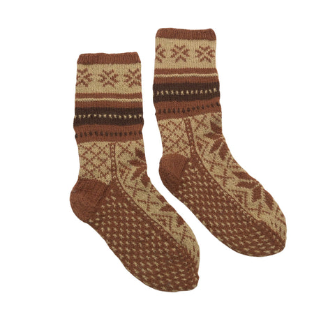 Unisex Handmade - Villased sokid, suurus 39 - Pruun ()
