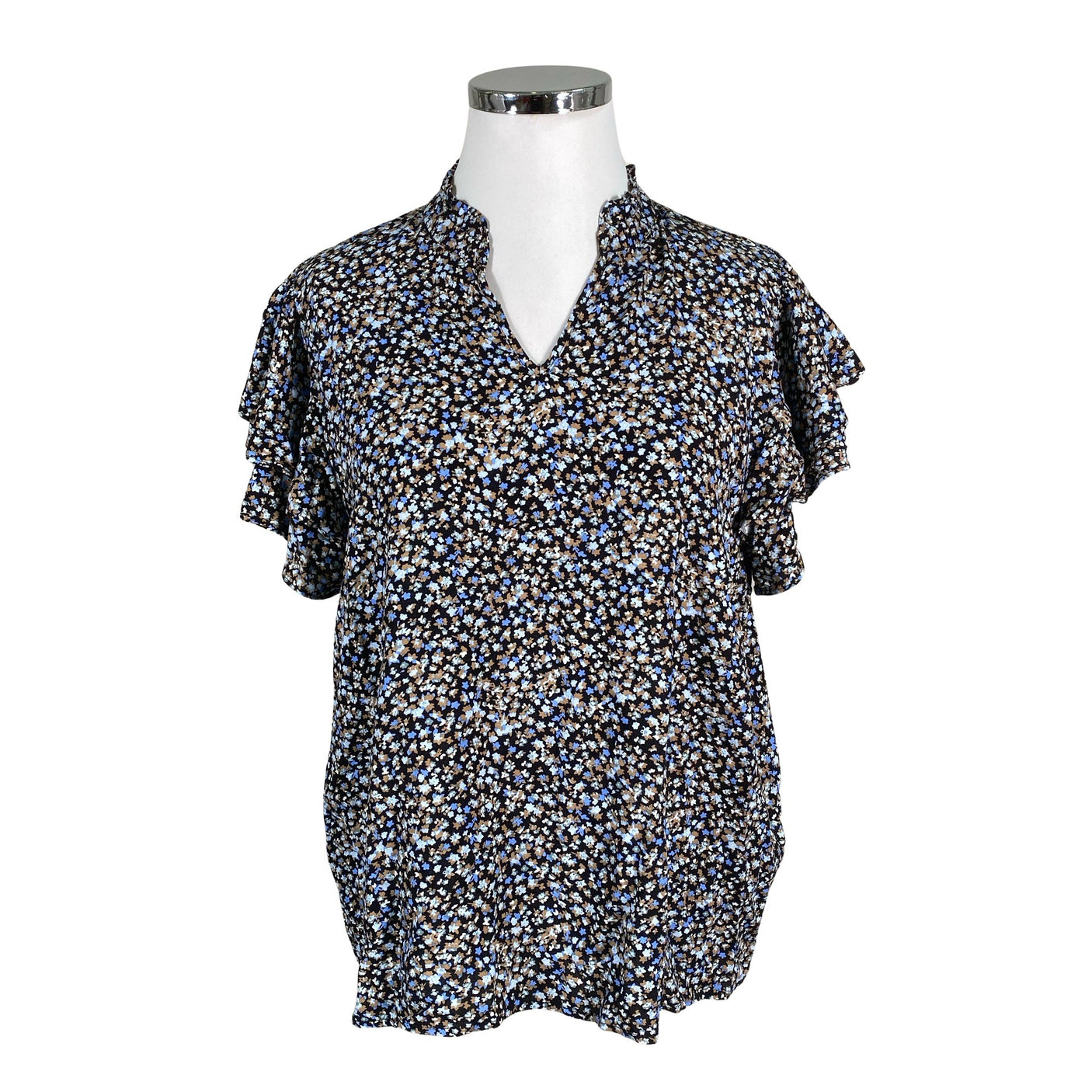 Unisex Soyaconcept - Lühikeste käistega pluus, suurus 42 - Must (1)