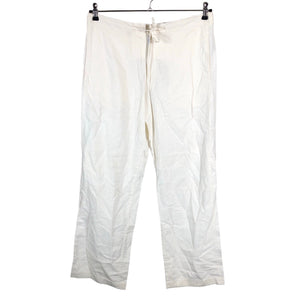 Unisex Solid - Mittevenivad püksid, suurus M - Valge (1)