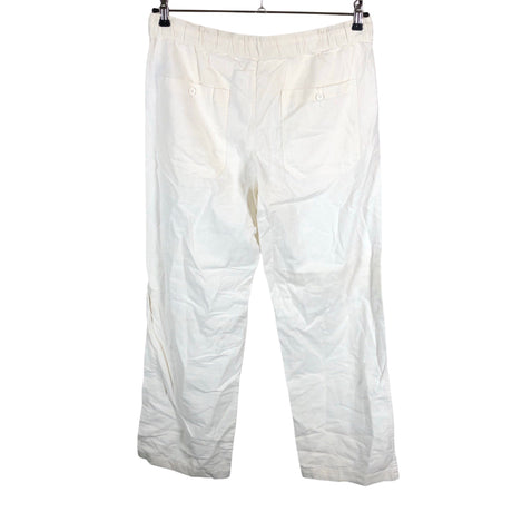 Unisex Solid - Mittevenivad püksid, suurus M - Valge (2)