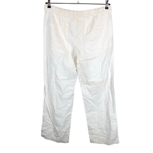Unisex Solid - Mittevenivad püksid, suurus M - Valge (2)