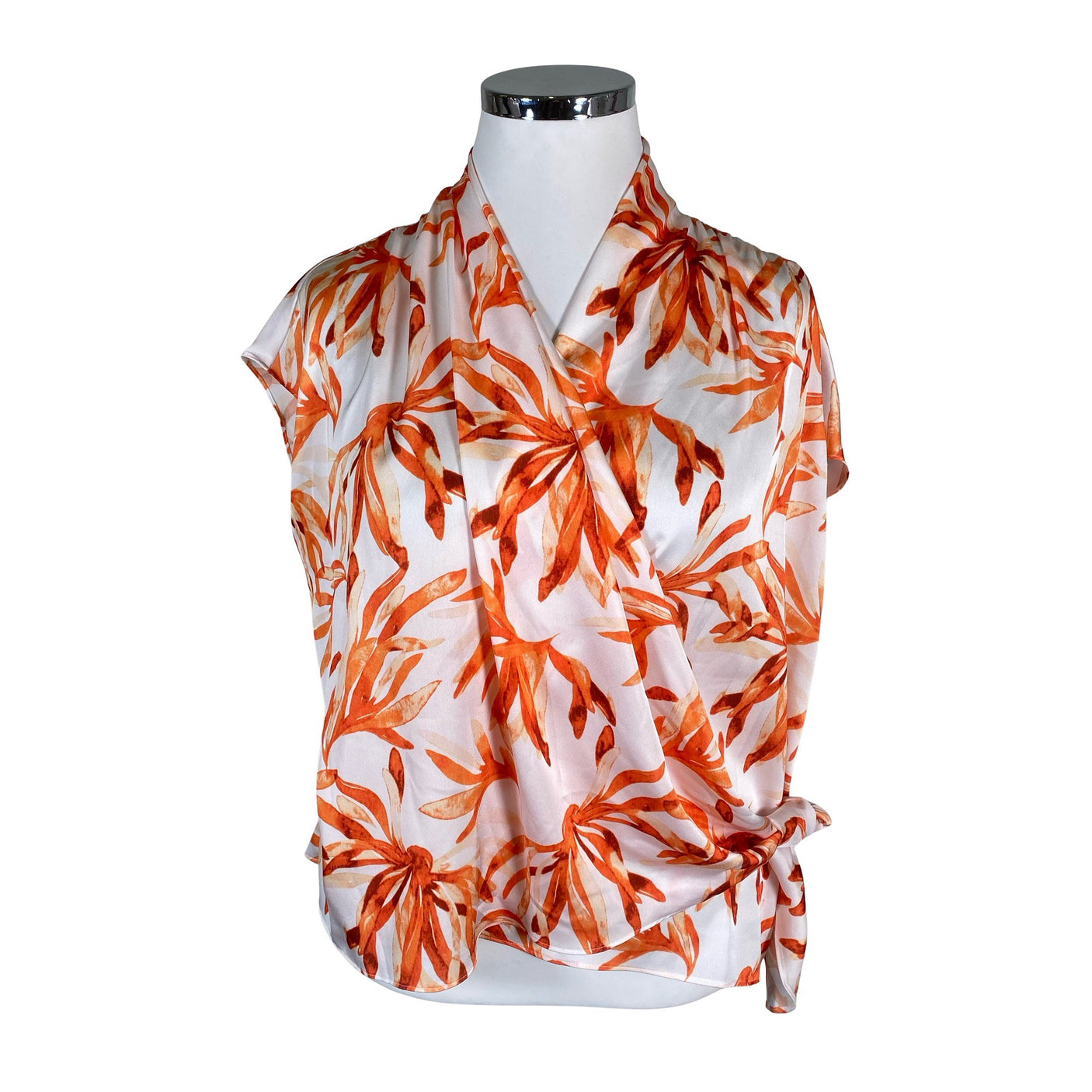 Unisex Ril's - Lühikeste käistega pluus, suurus 42 - Valge (1)