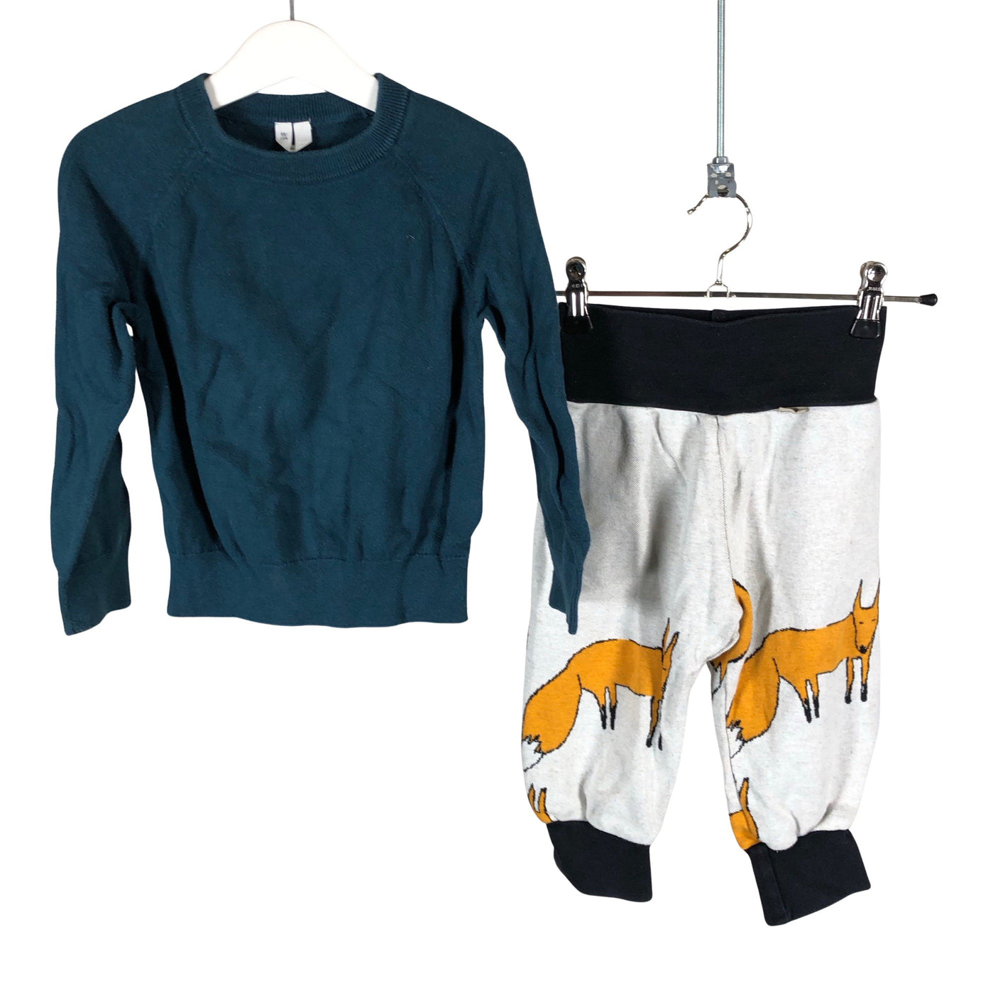Unisex Tarttuva - Dressikangast püksid, suurus 98 - 104 - Hall (1)