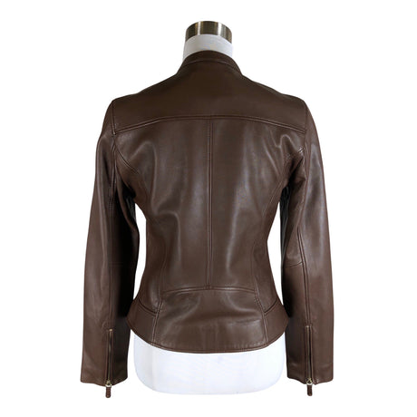 Unisex Massimo Dutti - Nahktagi, suurus 38 - Pruun (2)