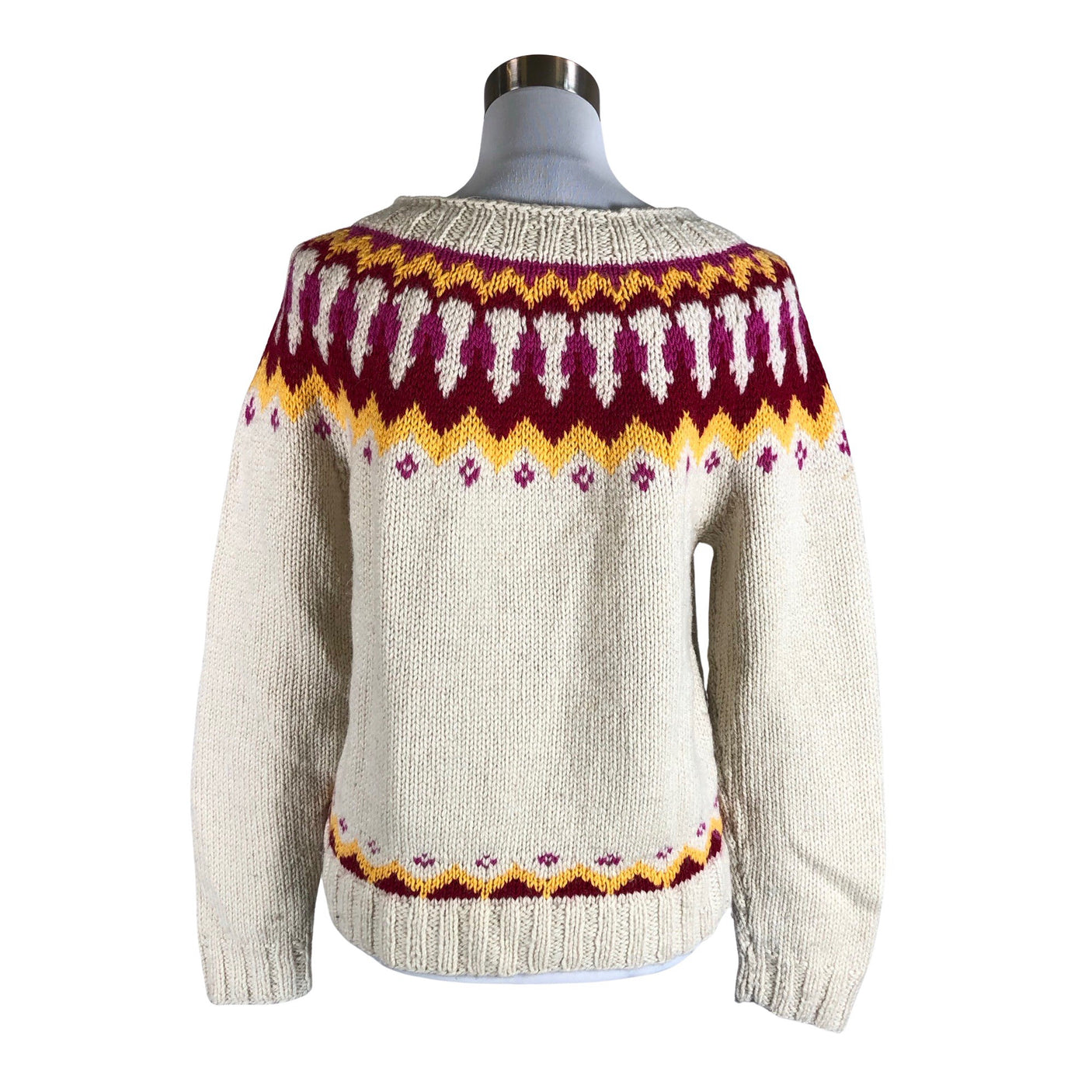 Unisex Handmade - Kampsun, suurus 38 - Looduslik valge (2)