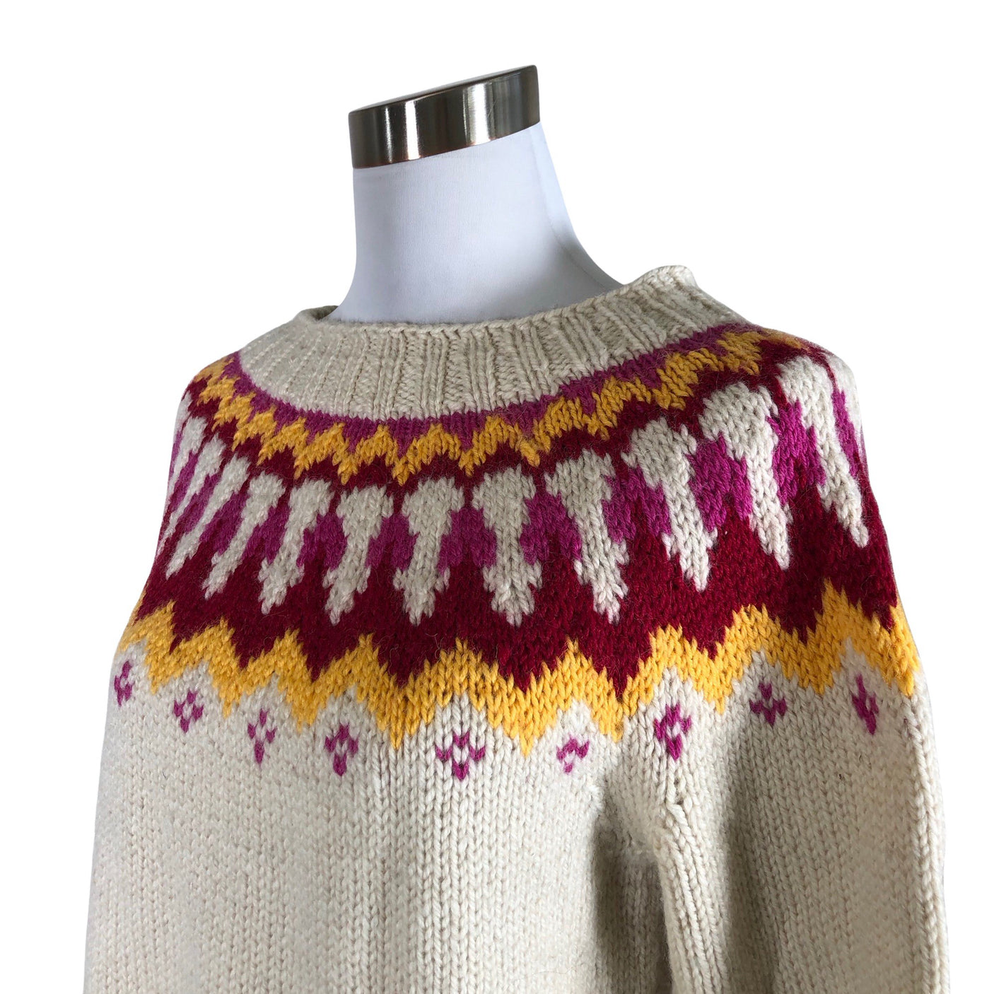 Unisex Handmade - Kampsun, suurus 38 - Looduslik valge (3)