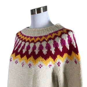Unisex Handmade - Kampsun, suurus 38 - Looduslik valge (3)