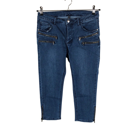 Unisex Free Quent - Teksast poolpikad püksid, suurus 38 - Must ()