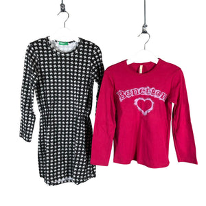 Unisex Benetton - Trikotaažist kleit, suurus 116 - 122 - Must (1)