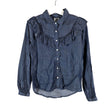 Unisex Polarn O. Pyret - Teksasärk, suurus 116 - 122 - Sinine ()