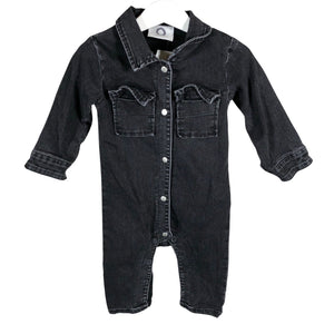Unisex I Dig Denim - Pükskostüüm, suurus 74 - 80 - Must (1)