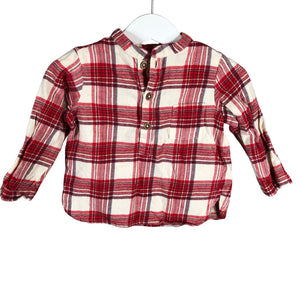 Unisex Bonton - Flanellsärk, suurus 80 - 86 - Punane (1)