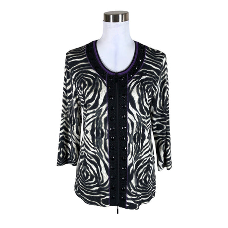 Unisex Gelco - Trikotaažist pluus, suurus 40 - Must ()
