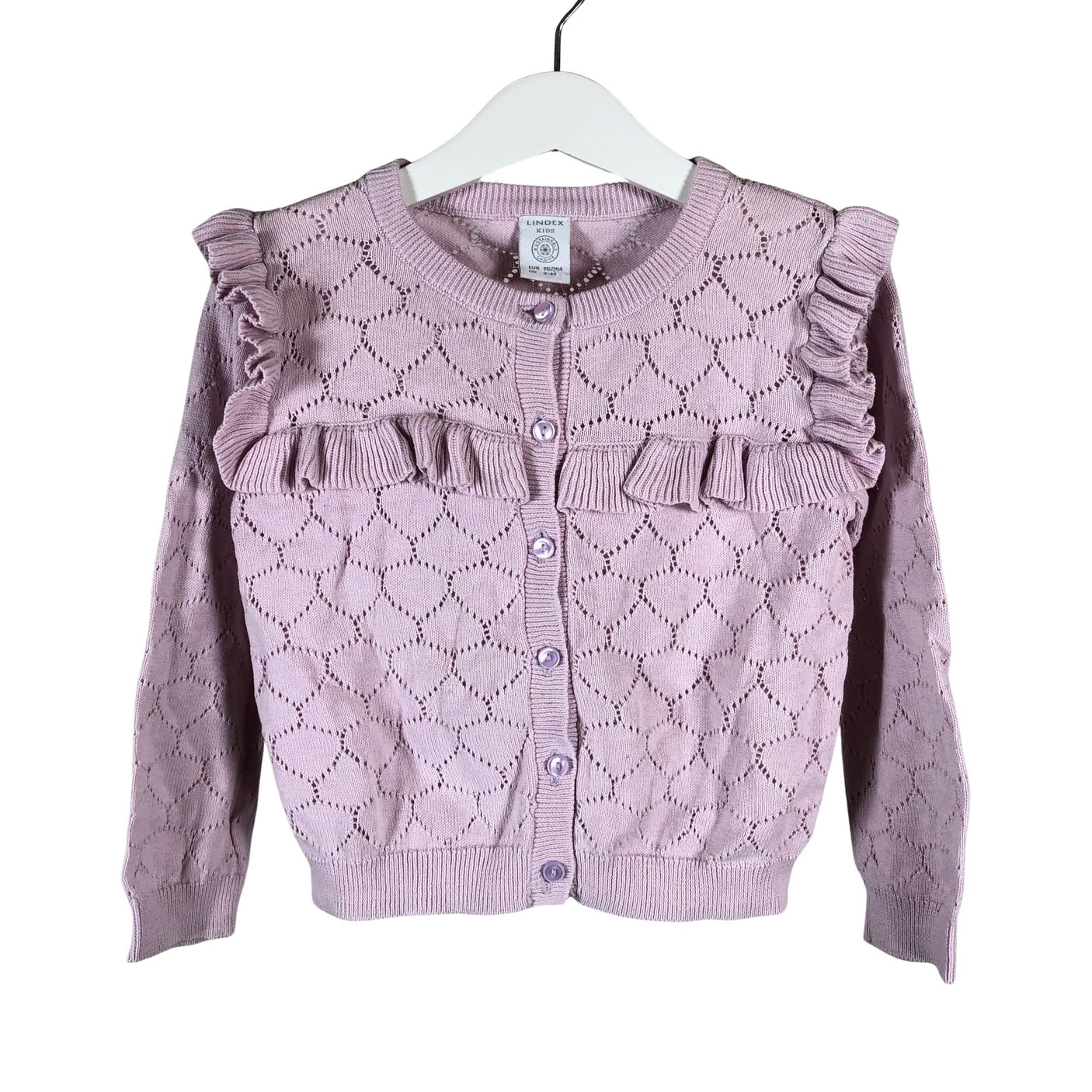 Unisex Lindex - Kardigan, suurus 98 - 104 - Lilla (1)