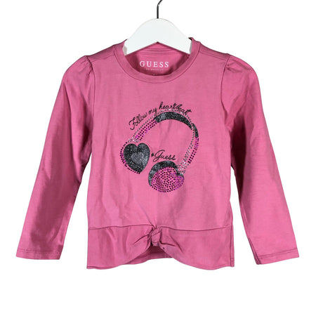 Unisex Guess - Trikotaažist pluus, suurus 92 - 98 - Heleroosa ()