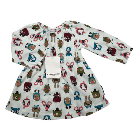 Unisex Polarn O. Pyret - Trikotaažist kleit, suurus 56 - 62 - Valge ()
