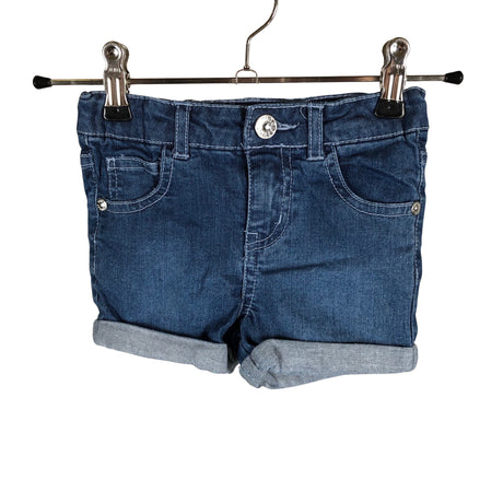 Unisex Guess - Teksast lühikesed püksid, suurus 86 - 92 - Sinine ()