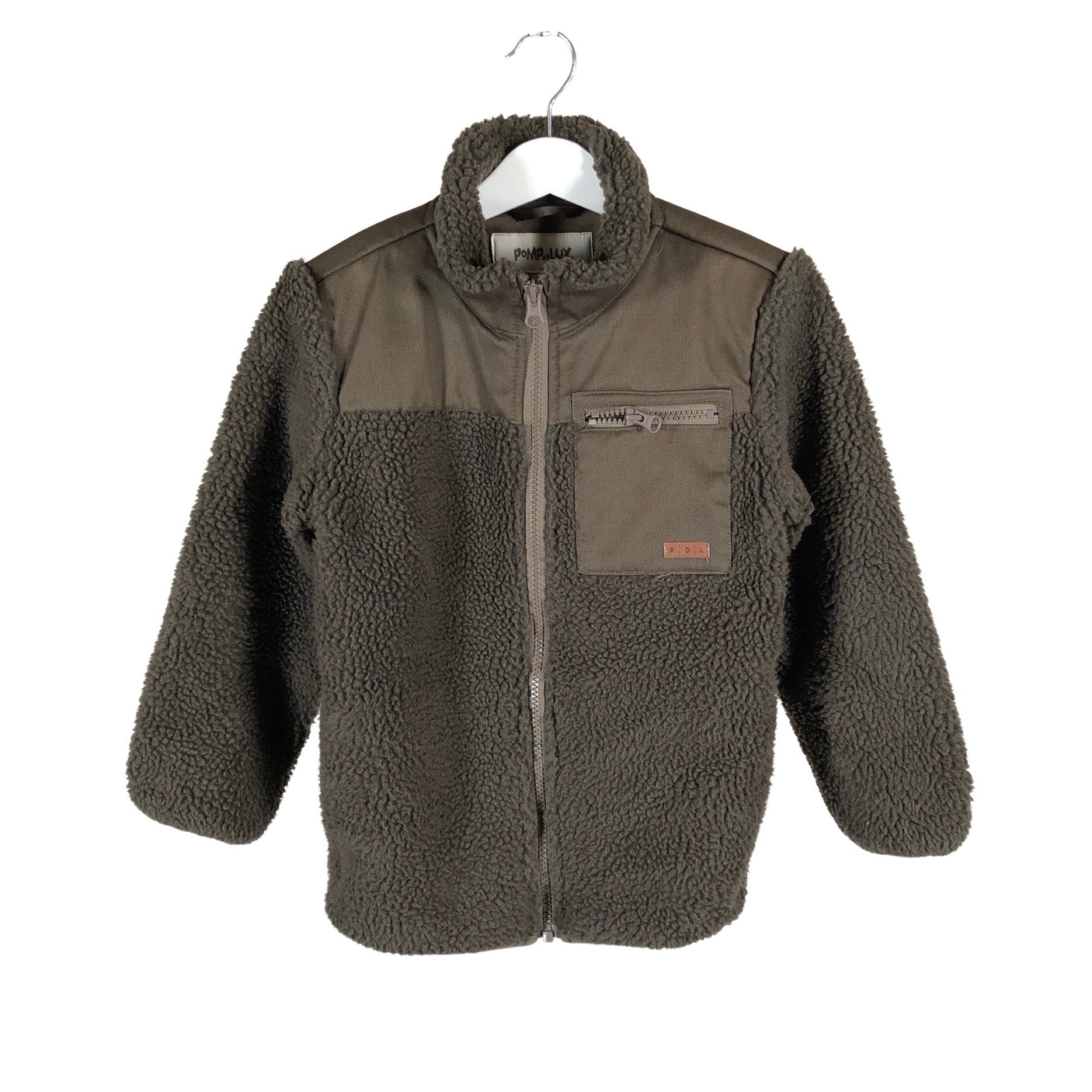Unisex POMPdeLUX - Fliisjakk, suurus 122 - 128 - Pruun (1)