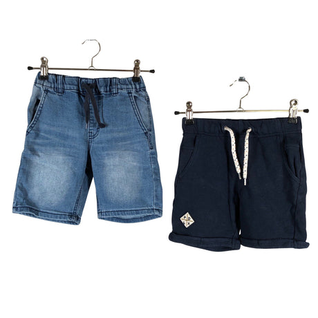 Unisex POMPdeLUX - Teksast lühikesed püksid, suurus 110 - 116 - Sinine ()
