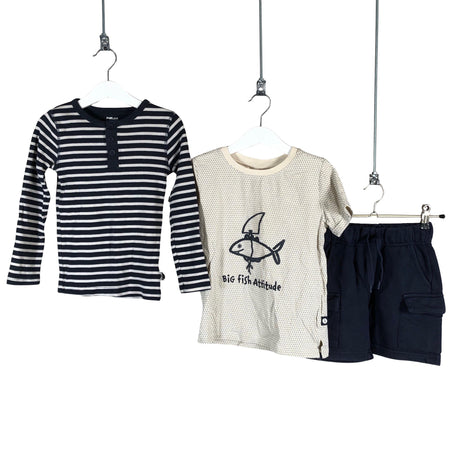 Unisex POMPdeLUX - Trikotaažist pluus, suurus 110 - 116 - Sinine ()