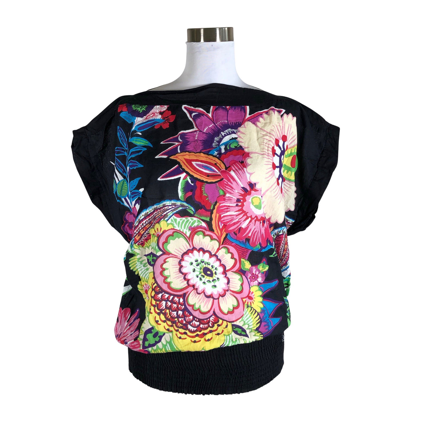 Unisex Desigual - Lühikeste käistega pluus, suurus 40 - Must (1)