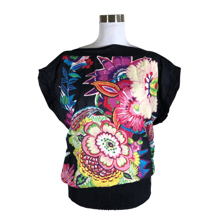 Unisex Desigual - Lühikeste käistega pluus, suurus 40 - Must ()