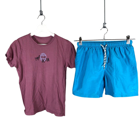 Unisex Makia - T-särk, suurus 152 - 158 - Veinipunane ()