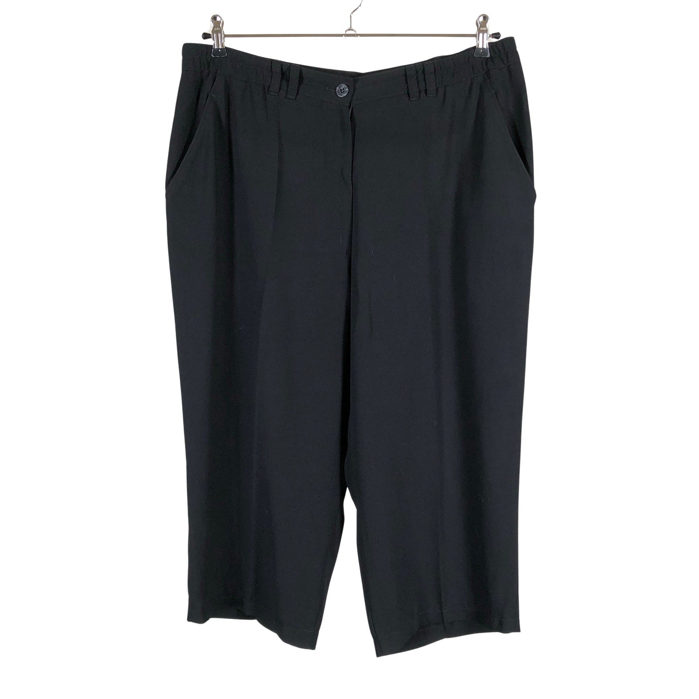 Unisex Voglia - Mittevenivad poolpikad püksid, suurus 46 - Must (1)
