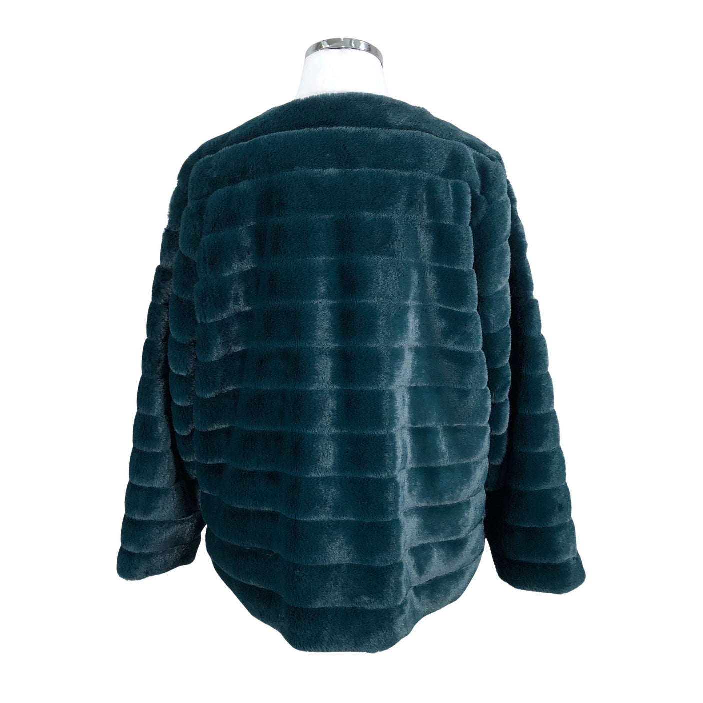 Unisex Zizzi - Kunstkarusnahast mantel, suurus 48 - Roheline (2)