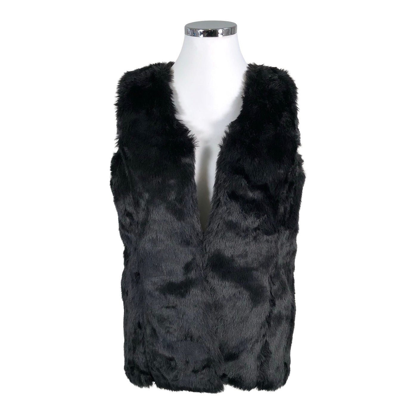 Unisex Luhta - Kunstkarusnahast vest, suurus 44 - Must (1)