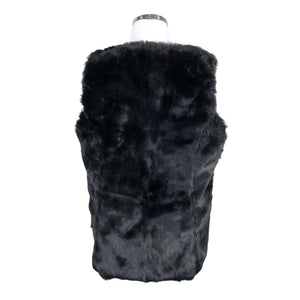 Unisex Luhta - Kunstkarusnahast vest, suurus 44 - Must (2)
