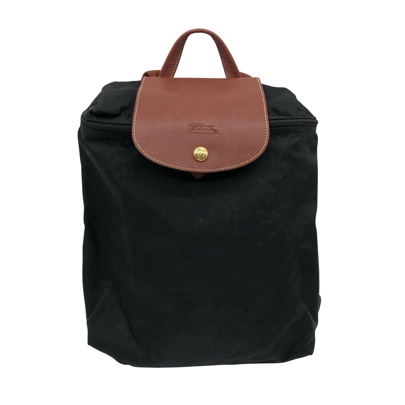 Unisex Longchamp - Seljakott, suurus Midi - Must (1)