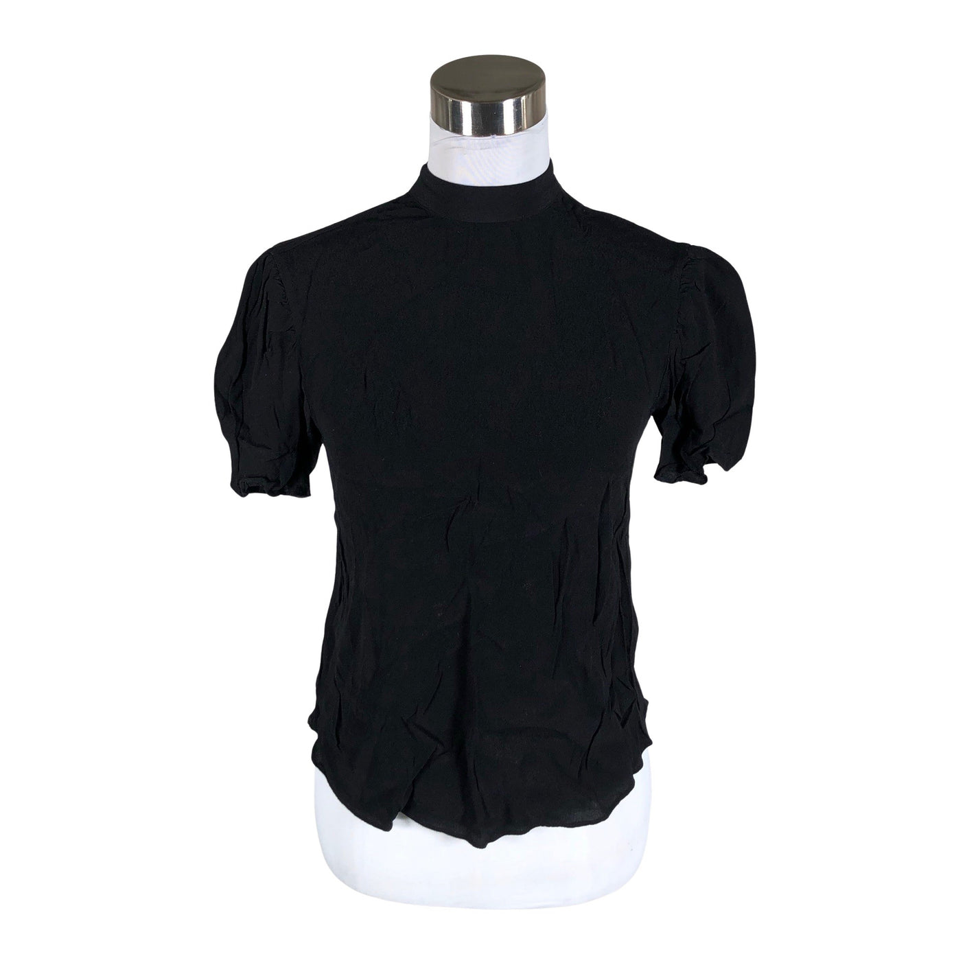 Unisex &Other Stories - Lühikeste käistega pluus, suurus 34 - Must (1)